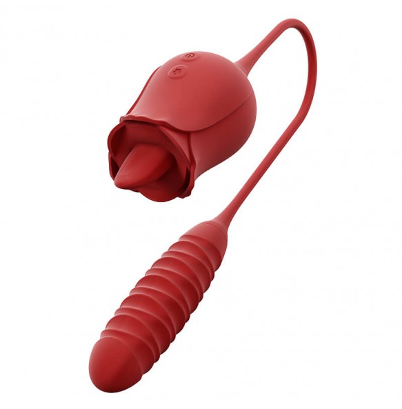 MizzZee - Kiss Tongue Vibrator (Chargeable - Red)